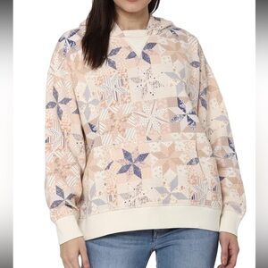 American Eagle Creams and Blues Geometric Design Hoodie Size XS